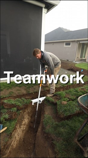 2.9K views · 12 reactions | French drains are the way to go, it's the time of year that you'll see sitting water! #frenchdrains #drainage #landscaping #franksinatra #progress | Brookside Landscape and Design | Facebook