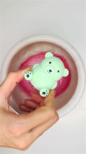 Coloring Slime with Cute Bear🧸💋🌈❤️🧡💛💚💙💜🩷Lipstick💄Lip Balm & Eyeshadow! ASMR & Satisfying Makeup Slime! Part1 #asmr #satisfying #makeupslime #makeup #oddlysatisfying