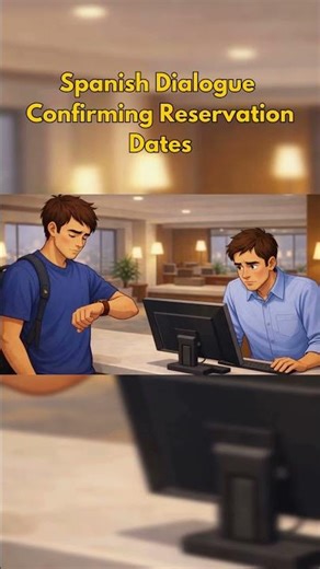 Spanish Dialogue for Beginners — Hotel Reservation Details