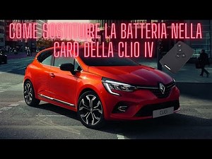 How to replace the battery of the Renault Clio key/card