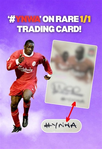 Emile Heskey Autographed 1/1 Trading Card Release