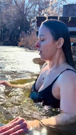 part570#Take#IceBaths😱Every Single Cold👙#Water🌊TherapyA Full BodySurvived theUltimate#Ice Bath🧊#lake