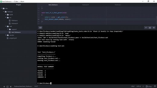 Getting Started with Ceedling - Test driving FizzBuzz in C
