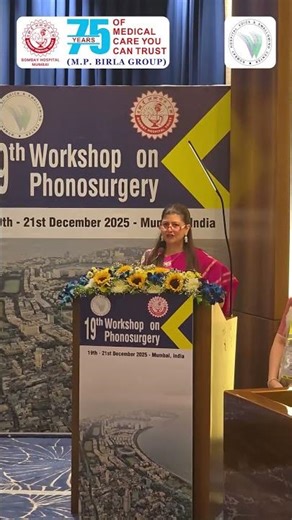 A wonderful glimpse into the 19th Phonosurgery Workshop at Bombay Hospital!
