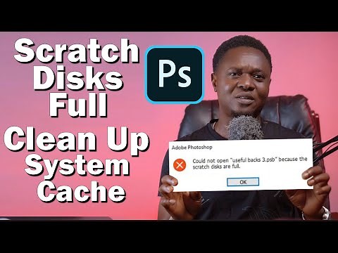 Scratch disks full Adobe Photoshop. Clean Up System Cache files