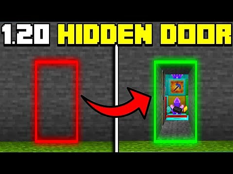 🦅 Minecraft Bedrock 1.20 | Easy Hidden Door Tutorial!