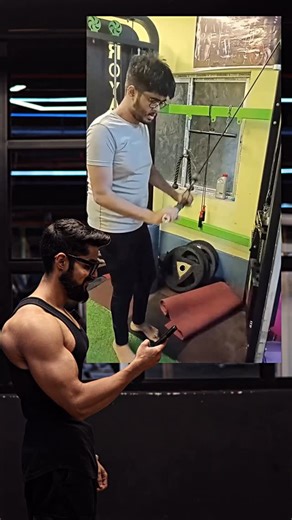 Arjun Shah | Tricep bar pushdown or pulley pushdown ✅tutorials ✅ bodybuilding , fitness , health, fitness tips , chest workout , weightlifting, weight... | Instagram