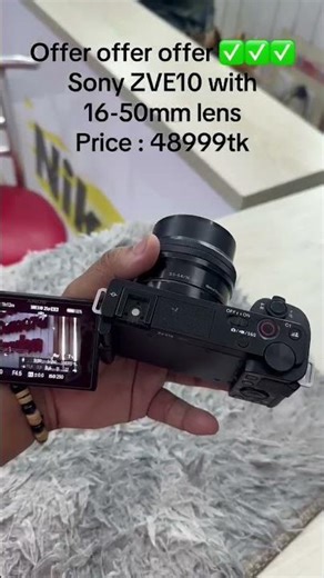 SONY ZVE10 WITH KIT LENS 16-50MM AT BEST PRICE. #camera #sony #mirrorlesscamera