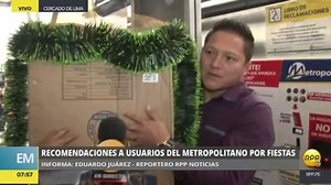 Prohíben los bultos y paquetes grandes en los buses del Metropolitano