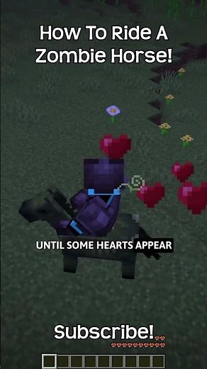 How To Ride A Zombie Horse In Minecraft?!
