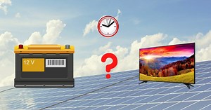 How Long Will A 12 volt Battery Run A TV?   Calculator