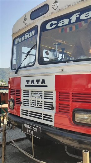 Shailesh Shahi on Instagram: "a customized Bus Cafe in Pokhara 🚌 ☕️ #café #coffeeshop #coffeevibes #customized #buscafe #"