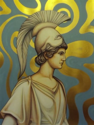 Goddess Athena #artinmotion #oilpainting #drawing #acrylicpainting #surrealism
