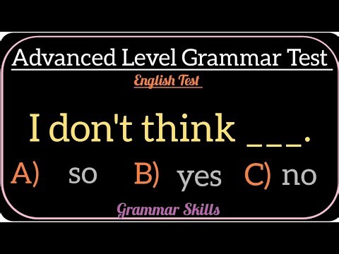 Mixed Grammar Test ✨ Advanced Level Grammar Test