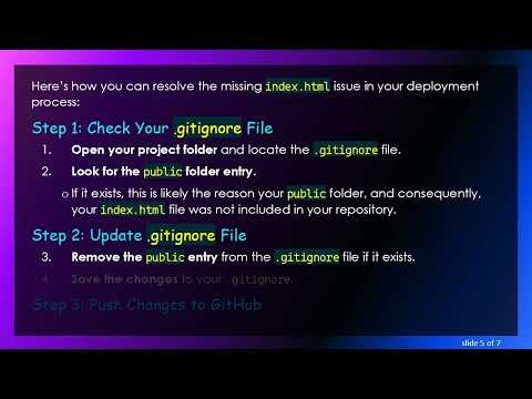 How to Fix the Could not find a required file, index.html Error When Deploying to Netlify