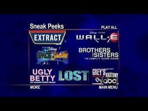 Sneak Peeks Menu to Forgetting Sarah Marshall 2008 DVD (Miramax Films version)