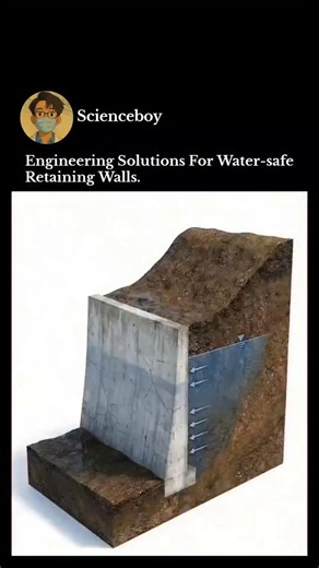 Deepak Kumar | The video demonstrates retaining wall failures due to water pressure: standard concrete walls crack and collapse from hydrostatic buildup... | Instagram