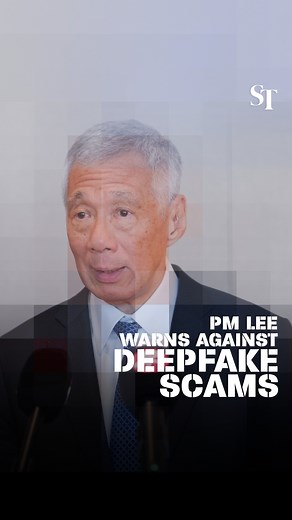 Seeing is no longer believing. A deepfake video of PM Lee Hsien Loong promoting a cryptocurrency scheme has surfaced online, days after a similar scam video of DPM Lawrence Wong was reported. https://str.sg/igwe | The Straits Times
