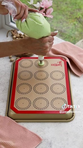 Delicious Pistachio Macarons Recipe with Pistachio Flour and Ganache