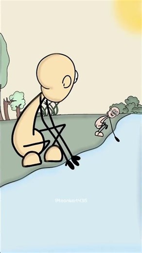 Village Morning Routine in River Side #2danimation #cartoon #story #ricoanimations