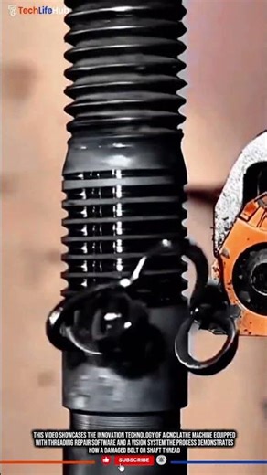Innovation Technology CNC Thread Repair: Automated Precision Repair of Damaged Bolt Threads #tech