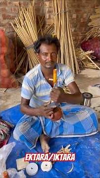 Traditional Iktara/Ektara Making Process in India | Handcraft One-String Instrument #ektara #shorts