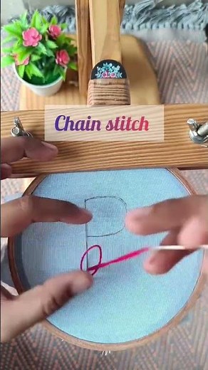 Letter embroidery || Chain stitch || Easy embroidery stitches || Beginners embroidery