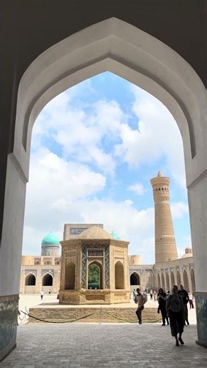 The adhan (call to prayer) resounds, Kalon Mosque, Bukhara 🇺🇿 Uzbekistan