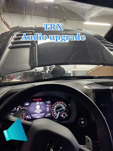 #trx #ram with alpine system got updated with #helixdsp by #audiotecfischer 12 channel amplifier plus a designated #subwoofer #amplifier power #mojo 8 inch subs. The interior speaker were replaced with #mojopro mids and #blamaudio live widerange #speakers This setup was hand picked after soending time understanding the customers need and music selection. #loudandclear #newcar #pov of the tuners seat.