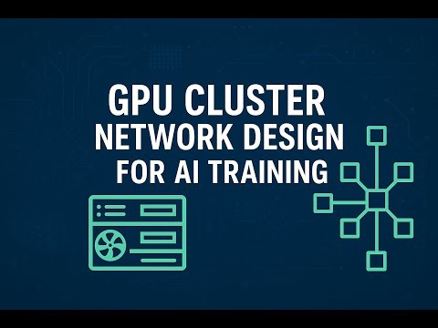 GPU Cluster Network Design for AI training: A CLOS Fabric using 100/400G capable switches.