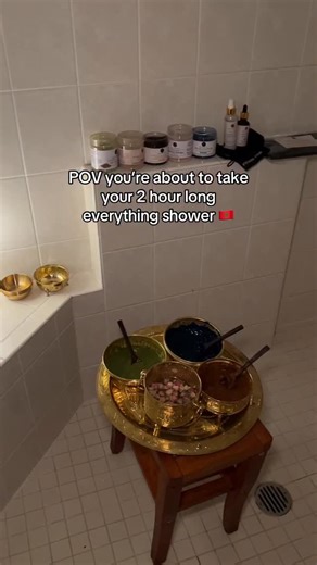 Step 1: grab a seat or a bench because this is about to be the best everything shower of your life 🤩 #plantbased #beautysecrets #morocco #skincareroutine #bodycare | Skalli Essentials