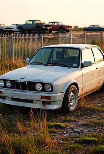 close-up of Alpine White BMW E30 M3 1988#bmw