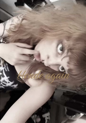 i luv my blonde hair, going pink soon 🥹‼️ #blonde #emo #altgirl #alternative #bleach