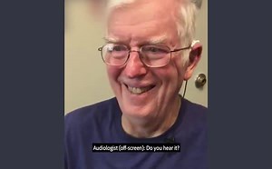 Jim M.’s activation is full of joy and new sounds, including the sweet voice of his wife. Watch how his tears of happiness come with the activation of his Nucleus 7 Sound Processor. Got a great activation video? Post yours below! Eager to hear sounds you have been missing? Learn more about cochlear implants today: http://bit.ly/2CVvuEc. | Cochlear Americas