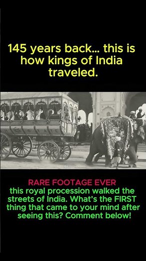 150 Years Ago… India’s Royal Elephant Procession Looked Like This 🤯🇮🇳 #shorts