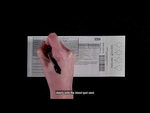 How to perform a heel prick bloodspot test