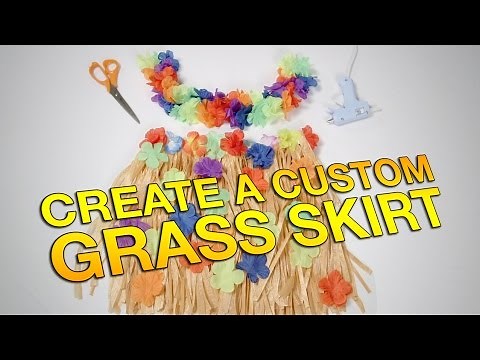 Create Custom Grass Skirt for a Luau!