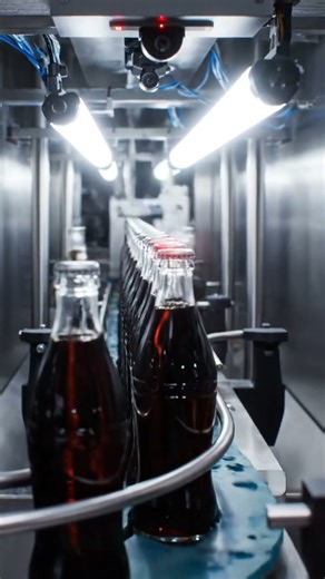 Inside a Pepsi-Style Cola Bottling Line: Rinse → Fill → Cap → Label → Pack (Satisfying)