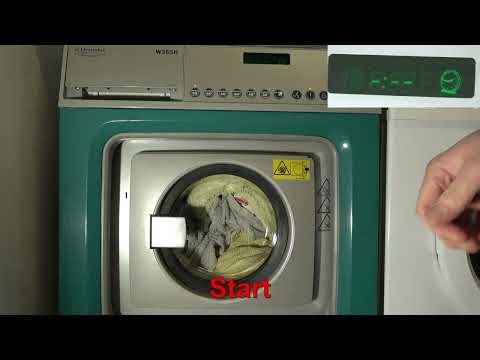 Electrolux Wascator W355H / Load, program, start pre wash