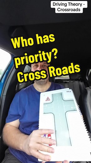 Who Has Priority at Cross Roads? Learn Driving Theory