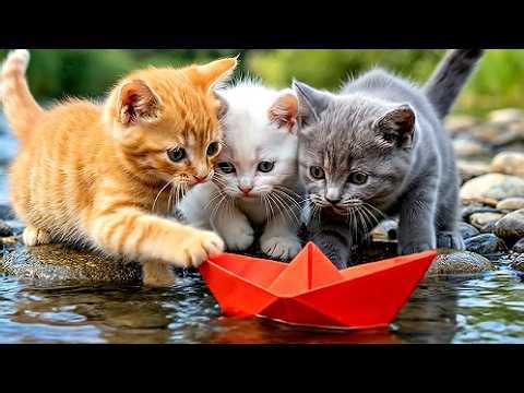 Ginger Kitten Bakes a Strawberry Cake Without Mama Cat… A Sweet Surprise Awaits! 🍰💖