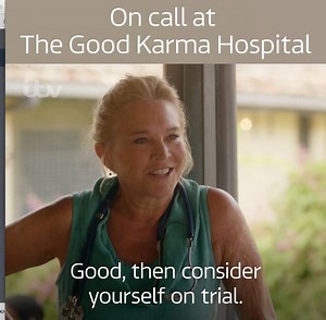 When at a morning briefing, rule one is... Don't get too cocky or you'll end up with more work! New series of The Good Karma Hospital. Starts tonight 9pm, ITV. | ITV