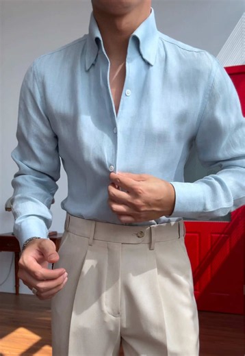 Người đàn ông cùng chiếc sơ mi linen lịch sự mà vẫn tự do, tinh tế mà không gò bó. #blazer #suit #Harold #fashion