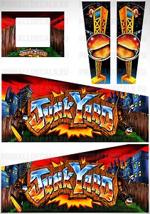 Junk Yard - Pinball Cabinet Decals Set