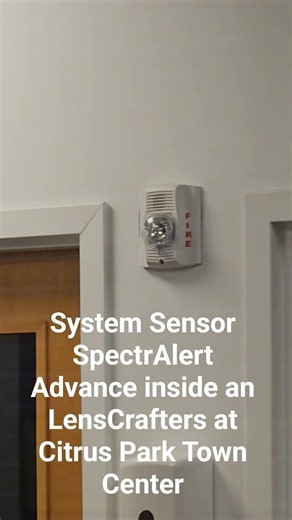 System Sensor SpectrAlert Advance inside an LensCrafters at Citrus Park Town Center #firealarm