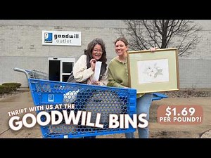 A full cart for $30!! | Goodwill Bins | Thrift With Me | Thrift Haul Try On