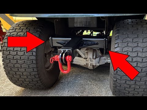 Building a 2" Receiver Hitch for a Riding Mower