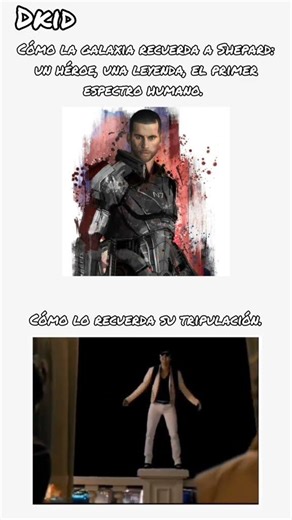 Cómo la galaxia recuerda a Shepard. #masseffect #commandershepard