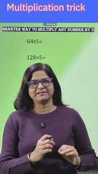 Super Easy Multiplication by 5 Trick #shorts