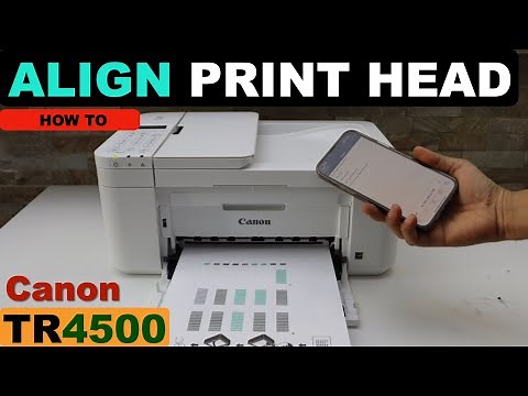 Canon TR4500 Print Head Alignment | Print & Scan Alignment Page.